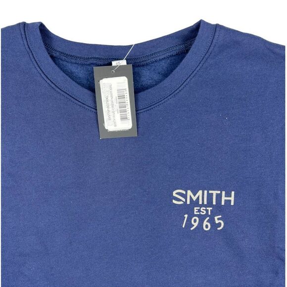 New Smith Men Blue Sweatshirt Pullover US XXL Sixty Five Crew Canvas MSRP $89 - Picture 6 of 9
